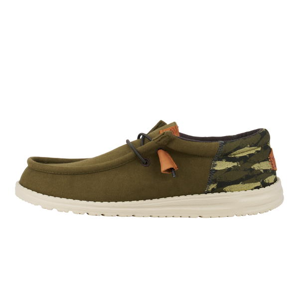 Wally Funk Fish Camo Olive - Men's Casual Shoes