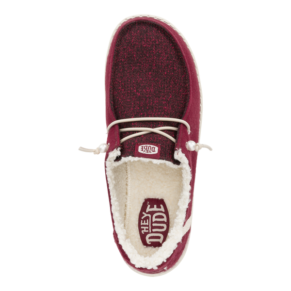 Wendy Corduroy Burgundy Hey Dude Shoes Hey Dude Wendy Sherpa