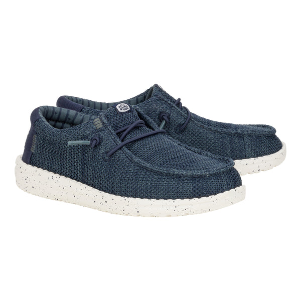 Hey Dude Wally Youth Scarpe Moc Toe - Comodissime E Leggere, Tela Nero, Taglia 36 EU | Perfette Per Tutto Il Giorno - Foto 6