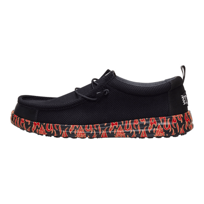 Wally Work CE Flames - Black/Salsa Red