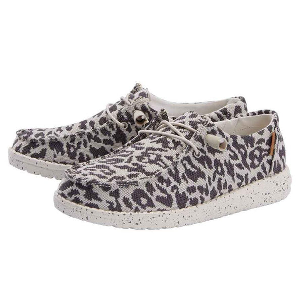 Wendy Woven Cheetah Grey - Women's Casual Shoes