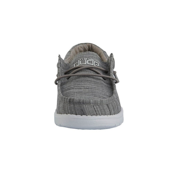 Wally Youth Linen Stone Boy's Shoes HEYDUDE Shoes