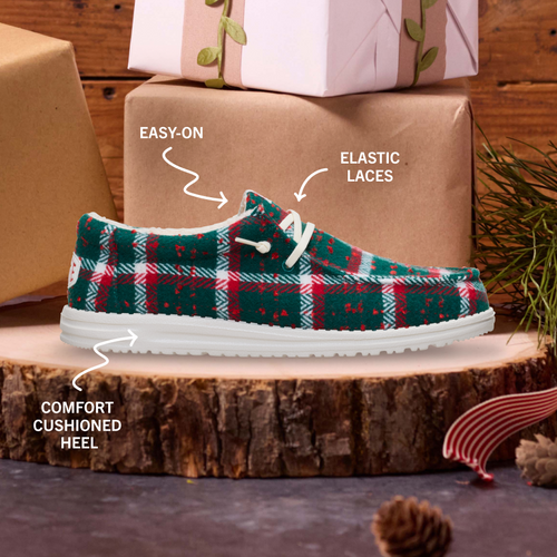 Wally Confetti Plaid Cozy - Red/Green/Multi - 2