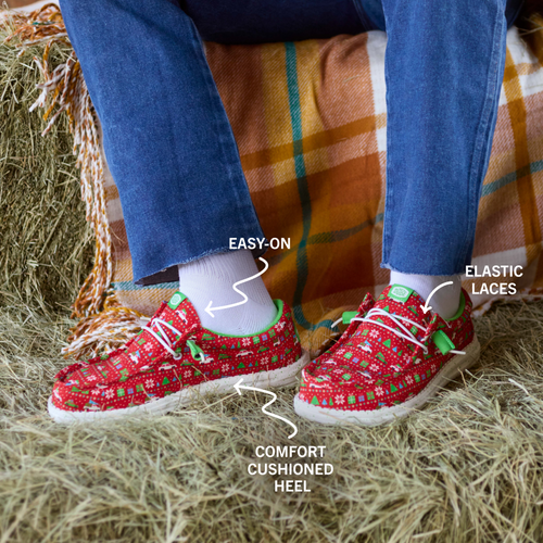 Wally Holiday Sweater - Red/Green/Multi - 2