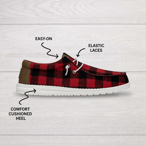 Wally Buffalo Plaid - Red and Black Plaid