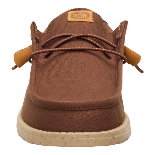 Wally Canvas Brown - Men's Casual Shoes | HEYDUDE – HEYDUDE shoes