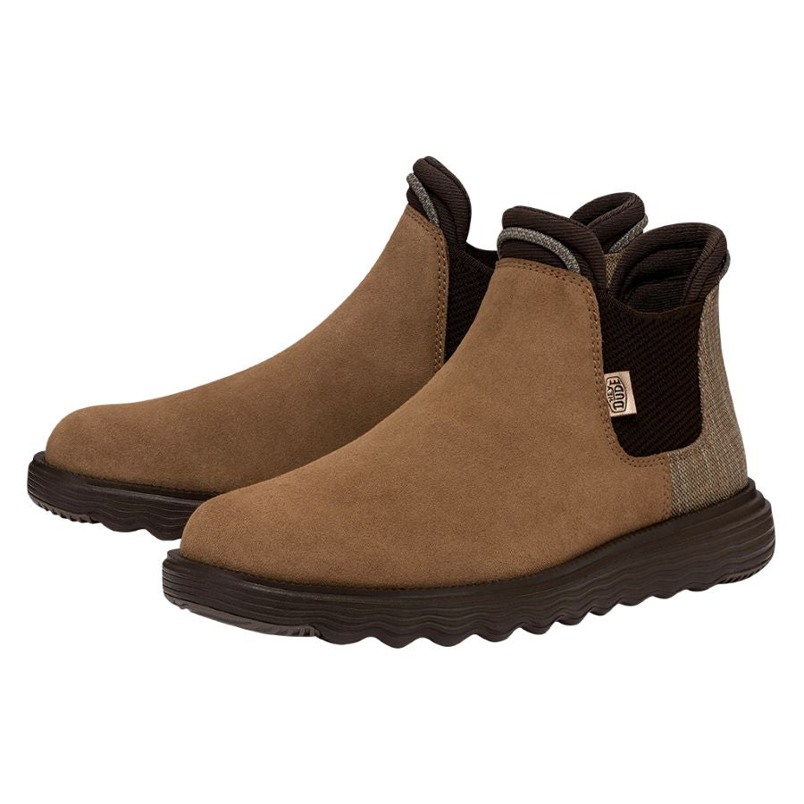 Branson Boot Suede Women Cognac Women s Boots HEYDUDE shoes