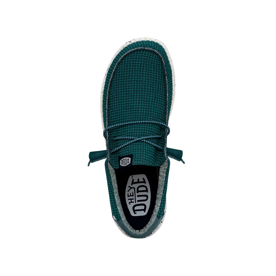 Wally Sport Mesh Teal - Men's Casual Shoes | HEYDUDE shoes