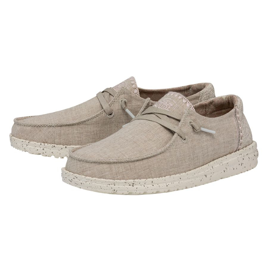 HEYDUDE | Women's Casual | Wendy Woven Stitch - Dusty Pink | Size 7