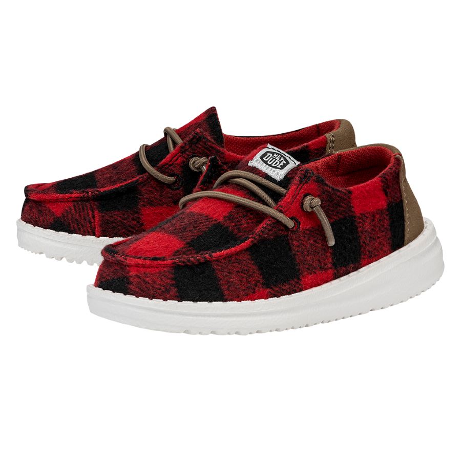 Wendy Toddler Buffalo Plaid - Red and Black Plaid