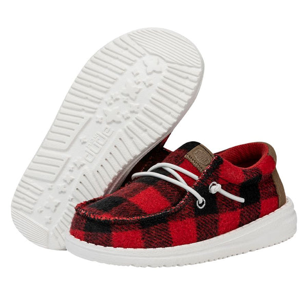 Wally Toddler Buffalo Plaid - Red and Black Plaid