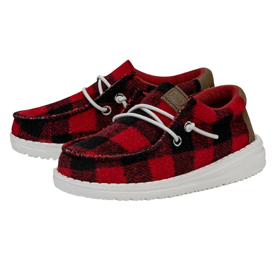 Buffalo plaid baby store shoes