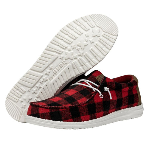 Wally Buffalo Plaid - Red and Black Plaid - 4