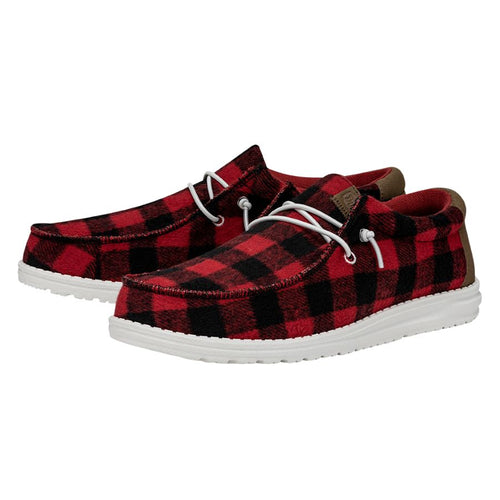 Wally Buffalo Plaid - Red and Black Plaid - 3