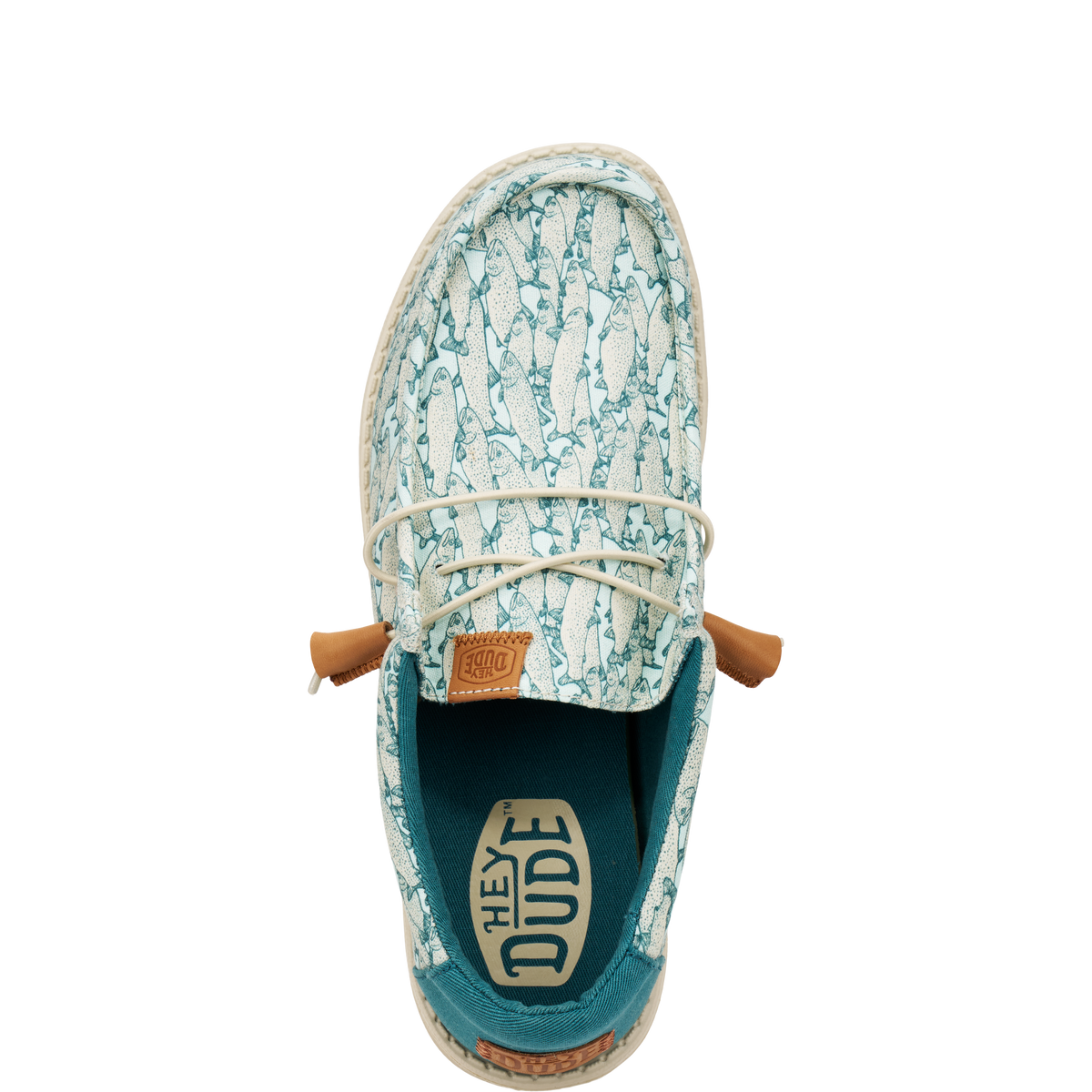 Wally Fish Camo Light Blue Fish Camo - Men's Casual Shoes | HEYDUDE shoes
