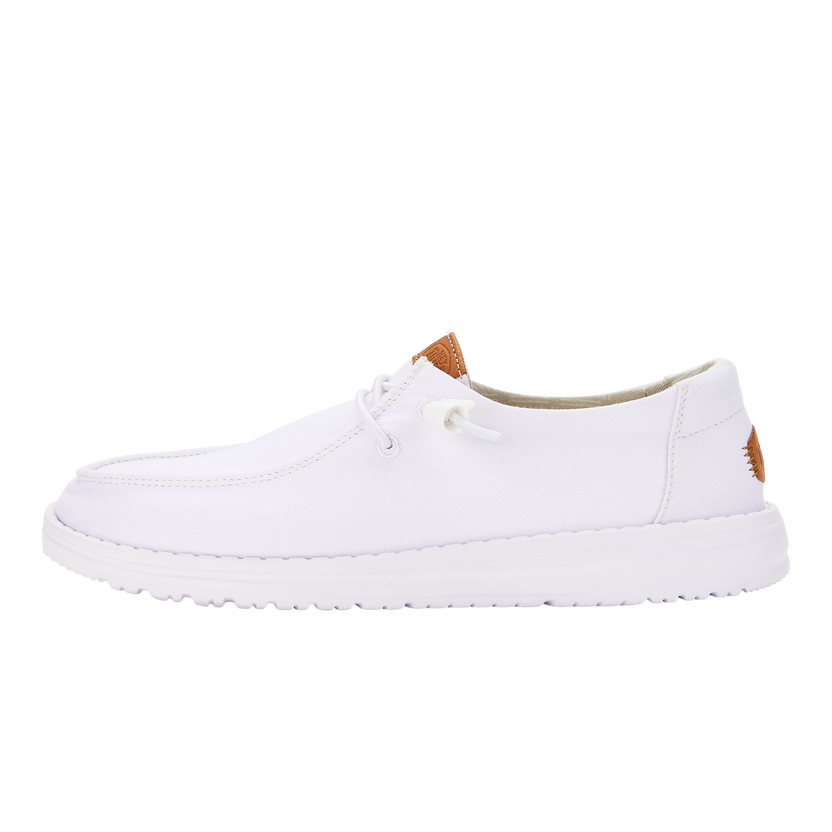 Wendy Stretch Canvas White - Women's Casual Slip On Shoes & HEYDUDE shoes