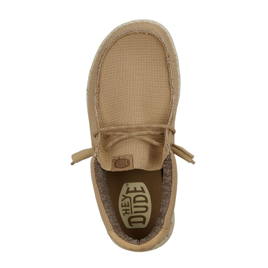 Wally Toddler Sport Mesh Tan/White - Boy's Toddler Shoes | HEYDUDE shoes