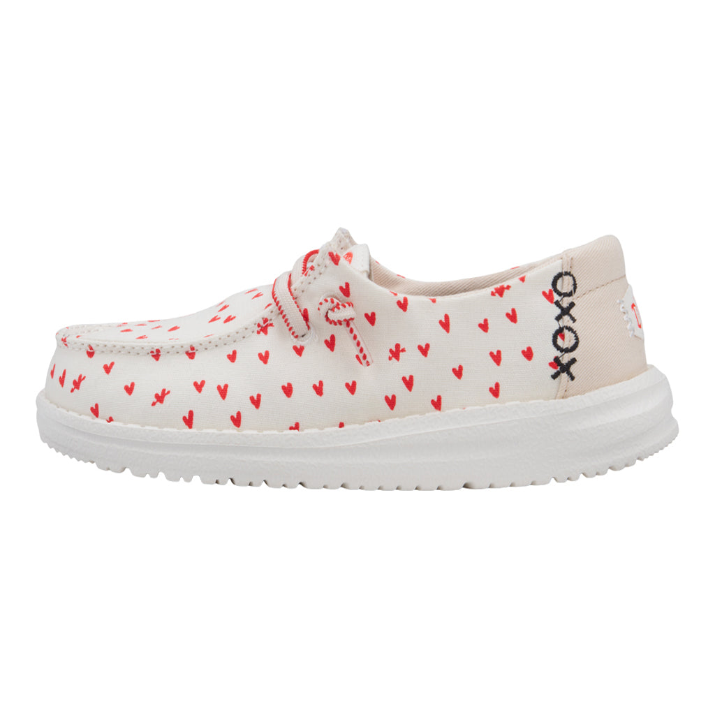 Wendy Toddler Hearts - White/Red