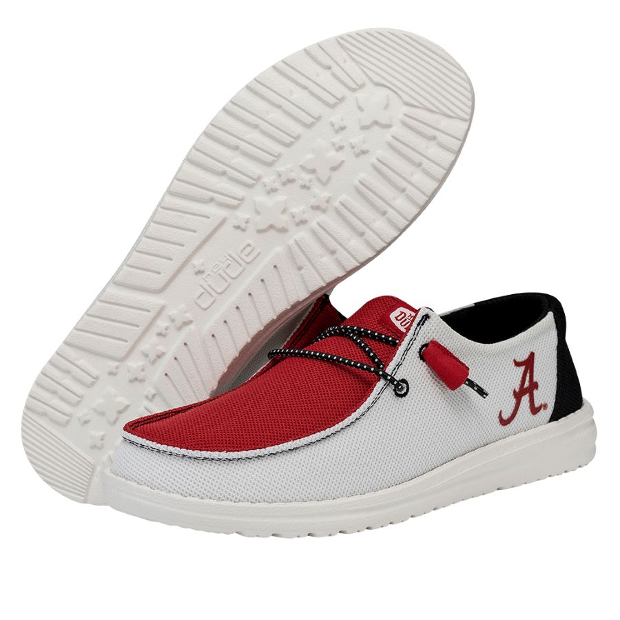 Hey Dude Women's Wendy Alabama Crimson Tide Shoes, Size 6, Red | Holiday Gift