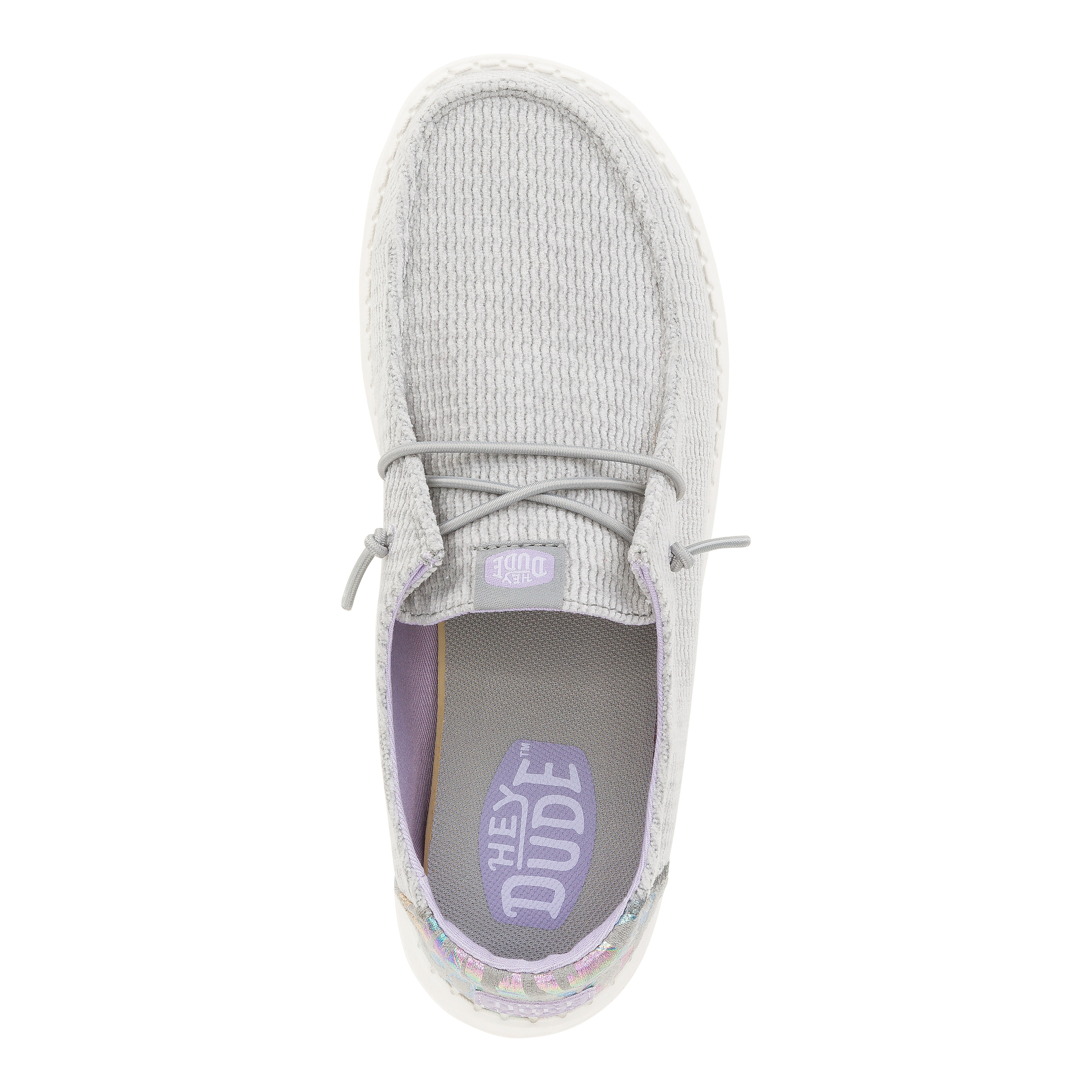 Wendy Corduroy Leo Grey HEYDUDE shoes