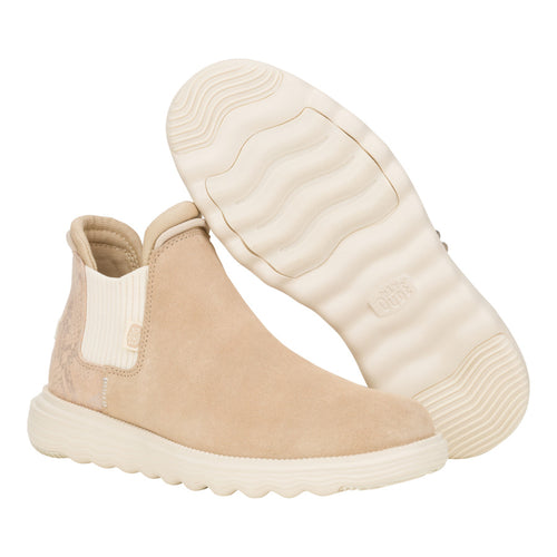 Branson Womens Suede Novelty - Sand/Snake - 3