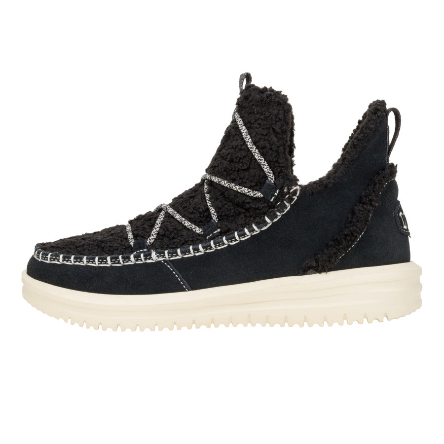 hey dude Camden Suede Cozy Black 2025 Shoes