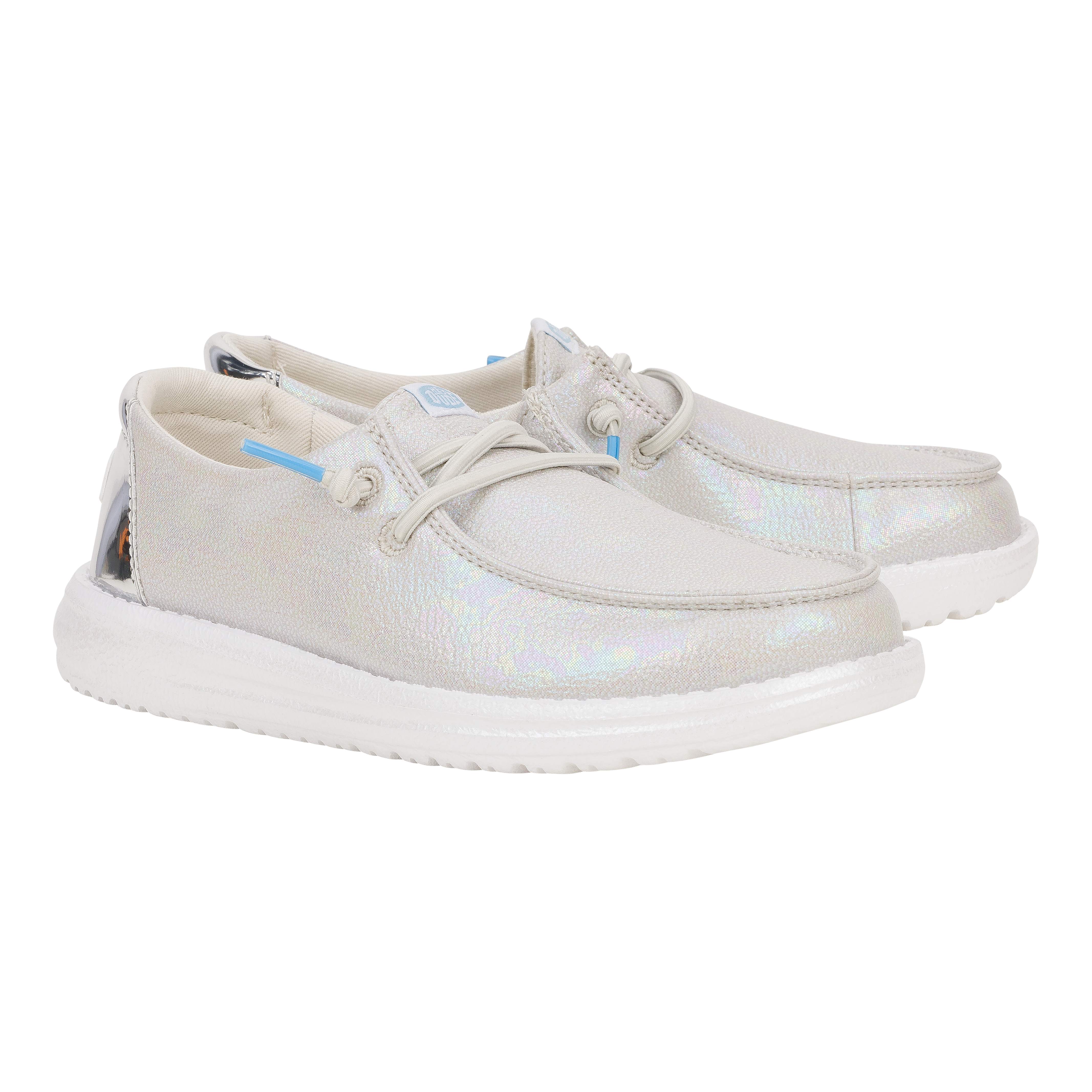 HEYDUDE shoes Wendy Youth Iridescent Sparkle Shoes
