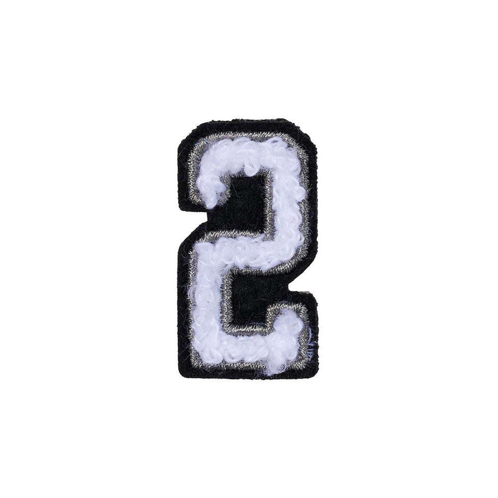 Number 2 Patch - 2 Black/White - 1