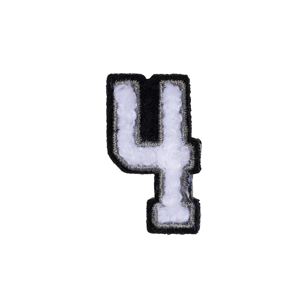 Number 4 Patch - 4 Black/White - 1