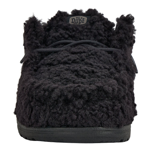 Wally Slipper - Cozy Black/Black