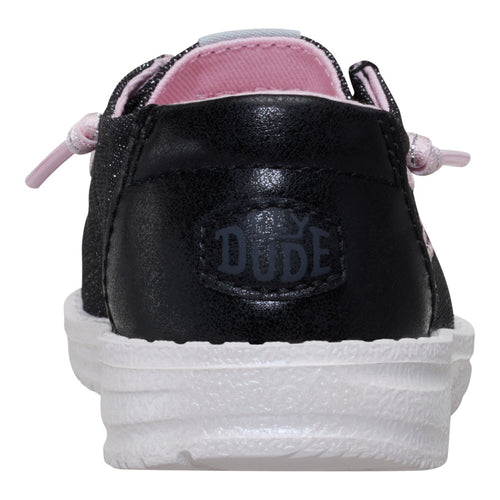 Wendy Toddler Shimmer Flower - Charcoal