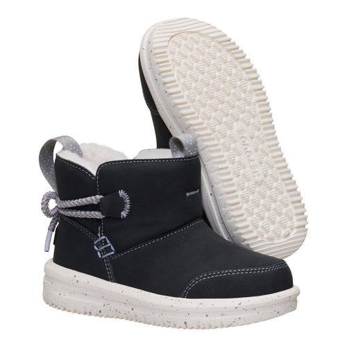 Camden Bow Boot Toddler Cozy - Black - 4