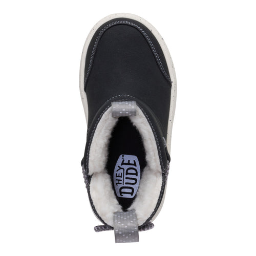 Camden Bow Boot Toddler Cozy - Black - 6
