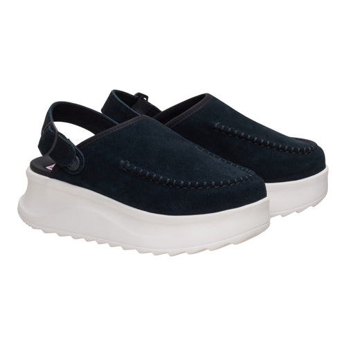 Delray Clog Suede - Black/Egret - 2