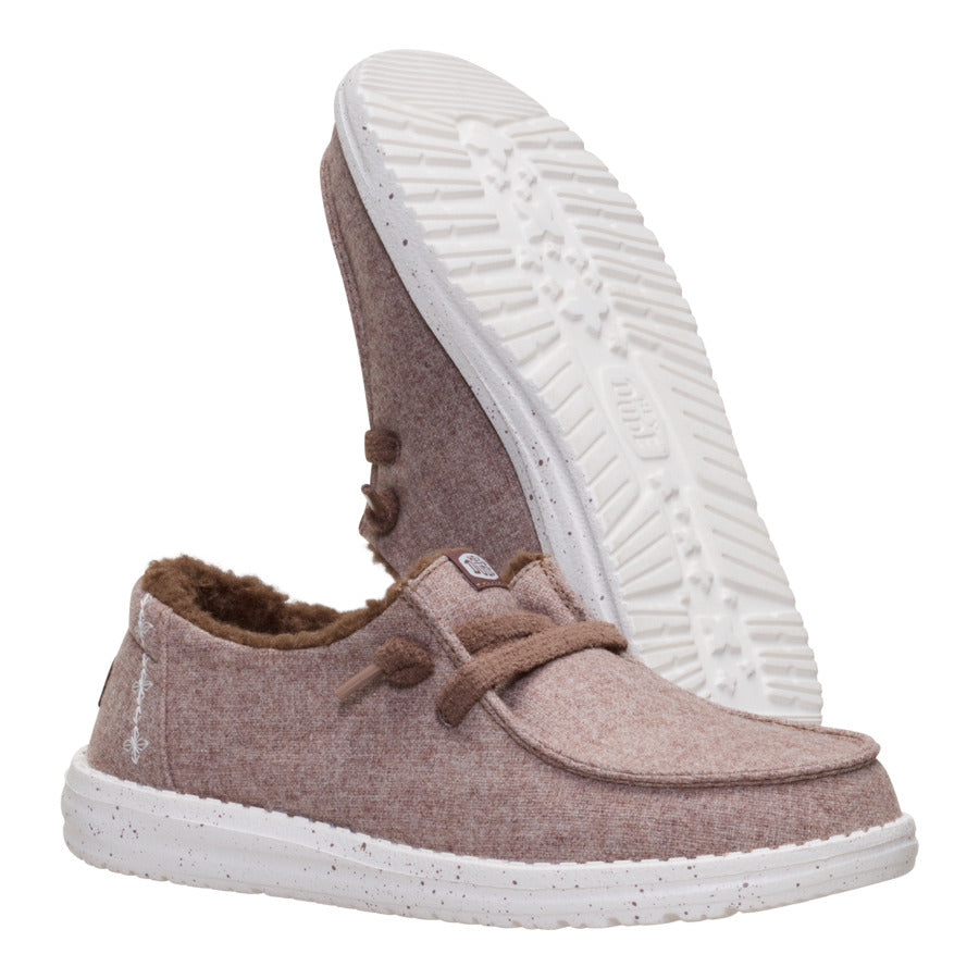 Wendy Wool Cozy Walnut - Women's Casual Shoes | HEYDUDE – HEYDUDE