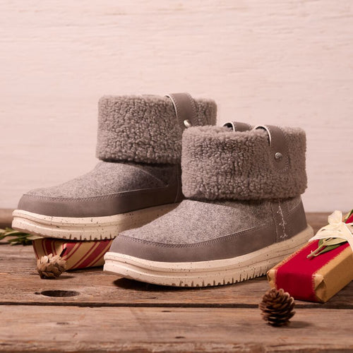 Camden Cuff Wool Cozy - Grey - 2