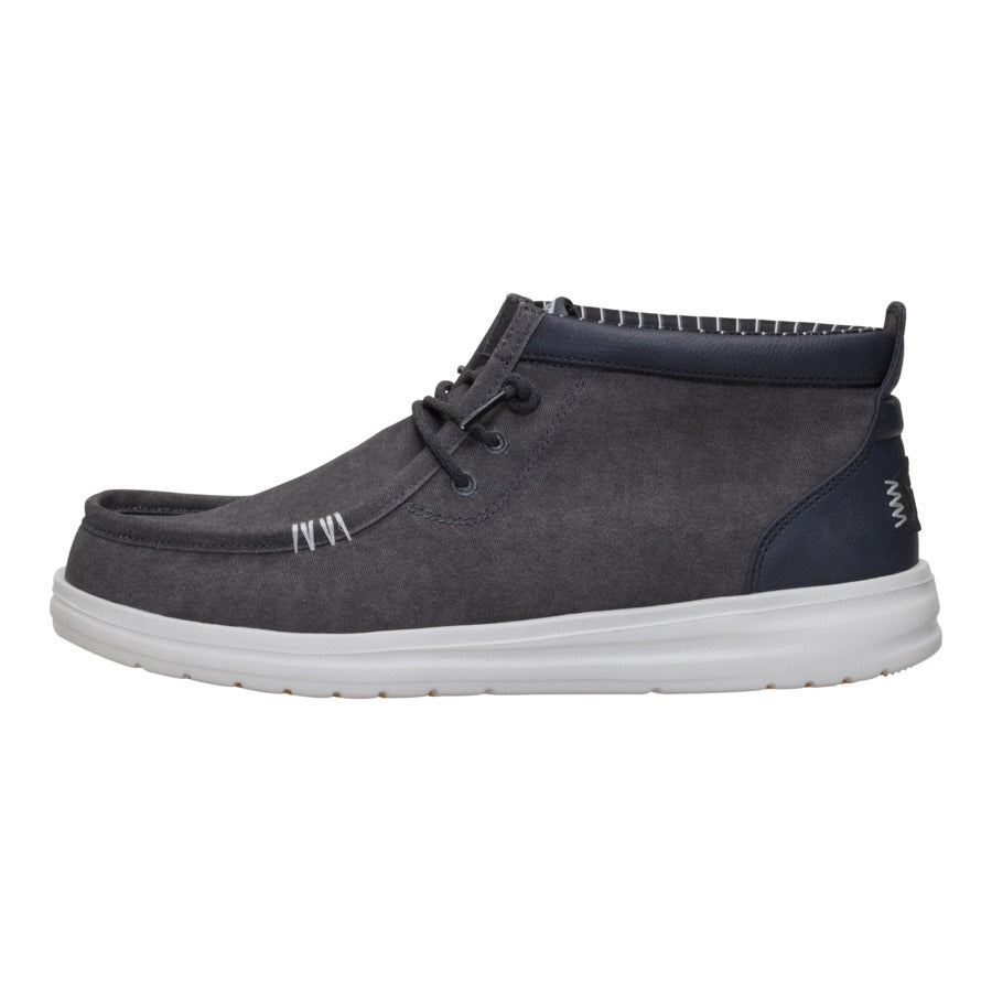 hey dude Wally Mid Gripr Vin Classic Black Oyster/Black Online | Shoes