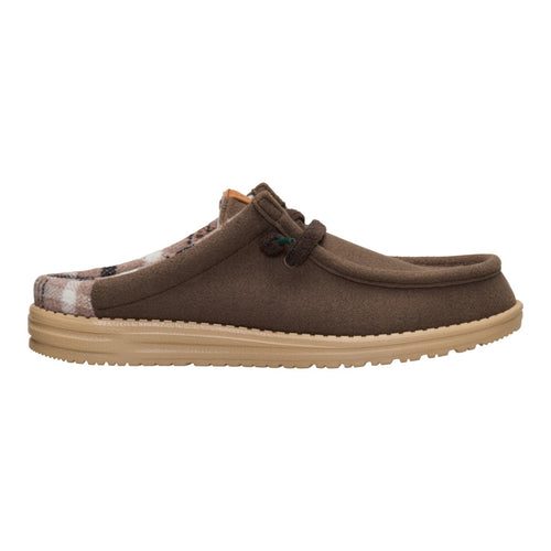 Wally Slip Cozy Plaid - Major Brown/Multi - 8