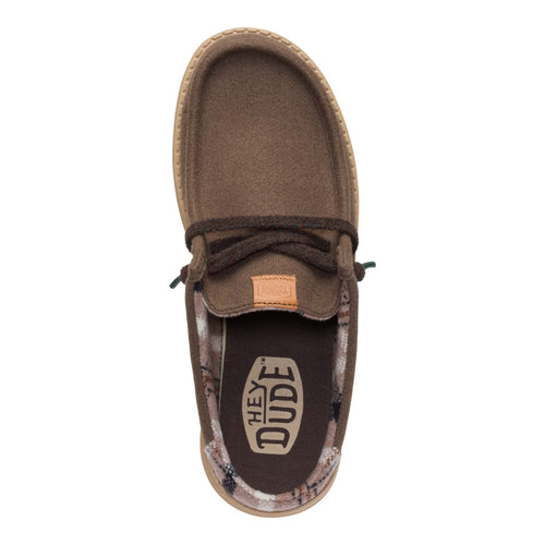 Wally Slip Cozy Plaid - Major Brown/Multi - 6