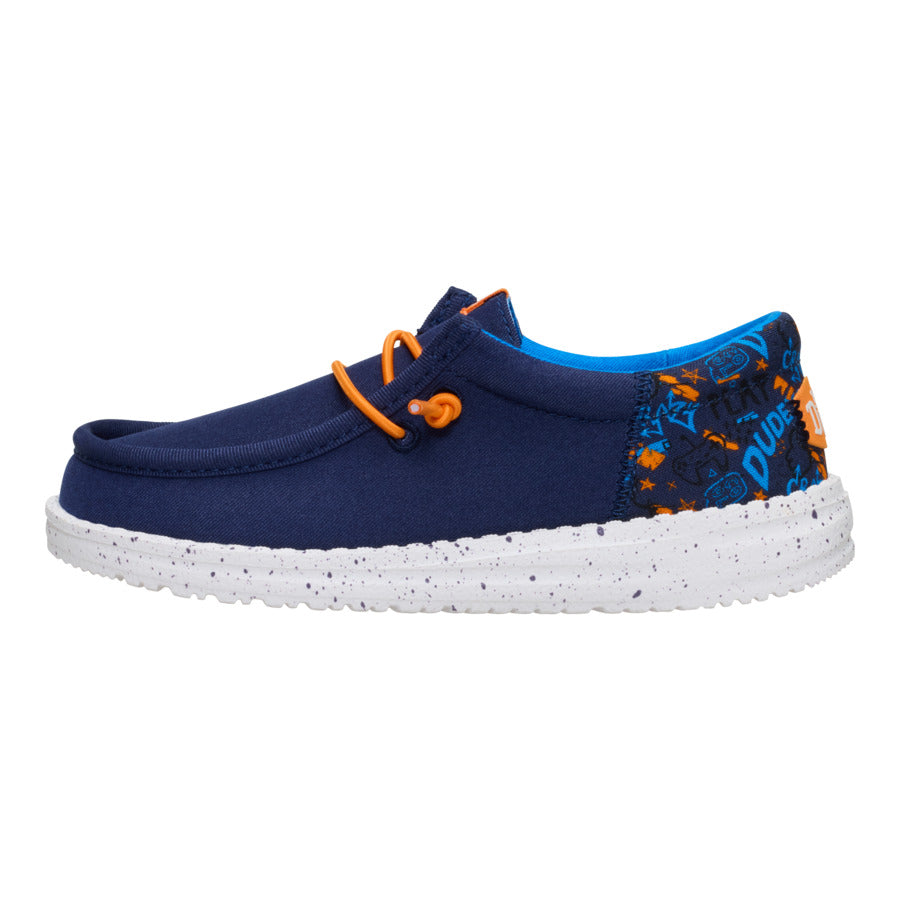 hey dude Wally Funk Youth Game On Navy/Multi Best Sale Shoes
