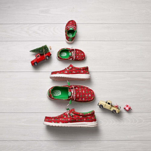 Wally Youth Holiday Sweater - Red/Green - 2