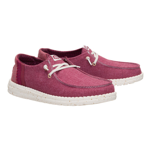 Wendy Break Brushed Linen - Burgundy - 2