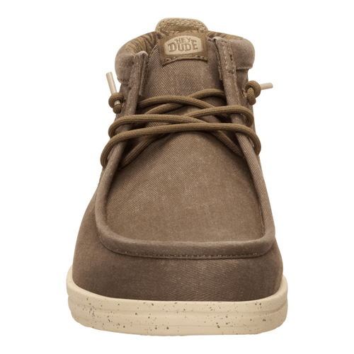 Wally Mid Gripr Stretch Canvas - Teak Brown/Multi – HEYDUDE shoes