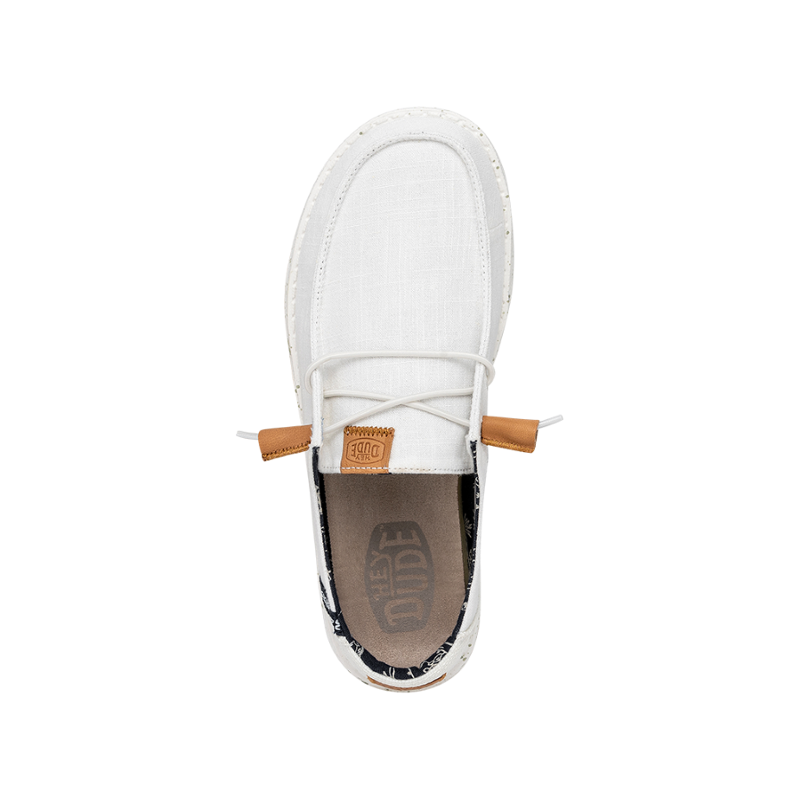 Wendy Washed Canvas - White & HEYDUDE shoes
