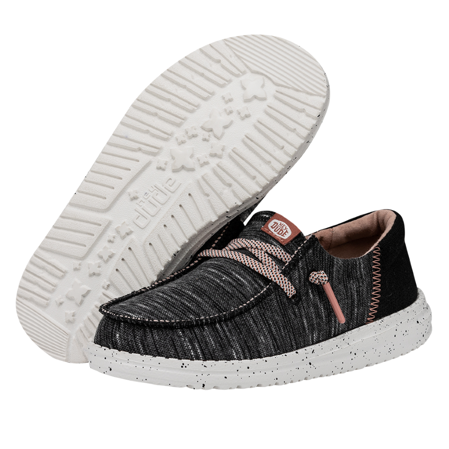 Wendy Youth Jersey Black - Girls' Shoes | HEYDUDE Shoes