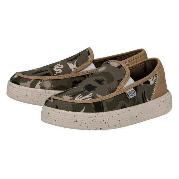 Sunapee Youth Desert Green - Youth Shoes | HEYDUDE shoes