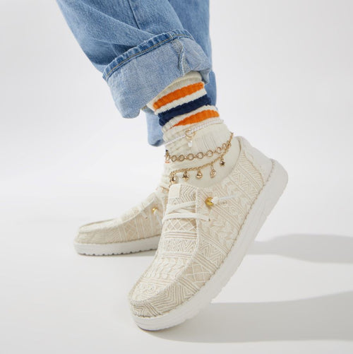 Wendy Crochet Lace - White/Gold