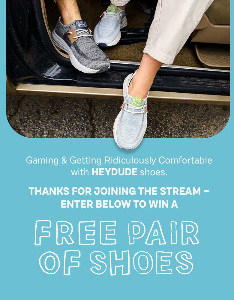 Gaming Giveaway HEYDUDE shoes