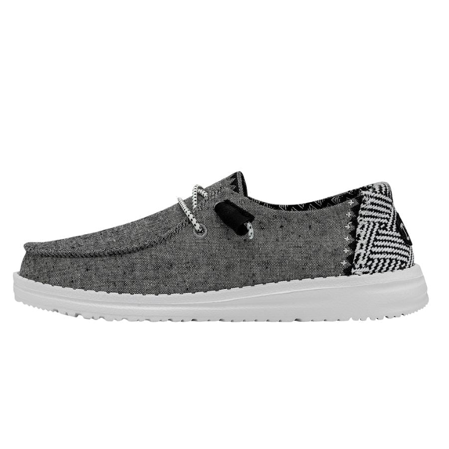 Wendy Chambray Woven Onyx - Women's Casual Shoes | HEYDUDE Shoes