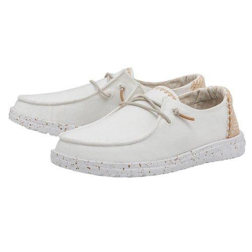 Wendy Chambray Woven - White Sand - 2